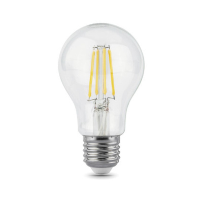 102802206 Лампа Gauss LED Filament A60 E27 6W 630lm 4100К 1/10/40