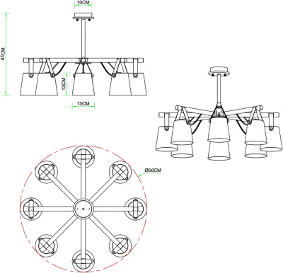 Потолочная люстра Arte Lamp THOMAS