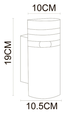 Уличный настенный светильник Arte Lamp METRO