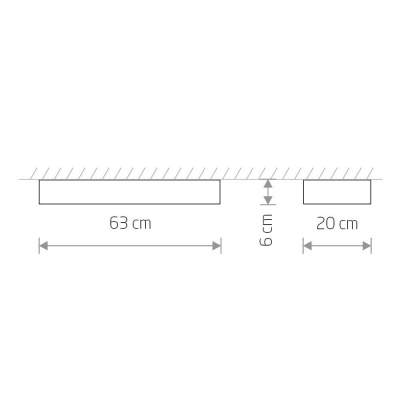 Потолочный светильник Nowodvorski Soft Ceiling Led 60x20 7538