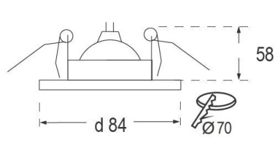 Встраиваемый светильник IMEX IL.0009.2615