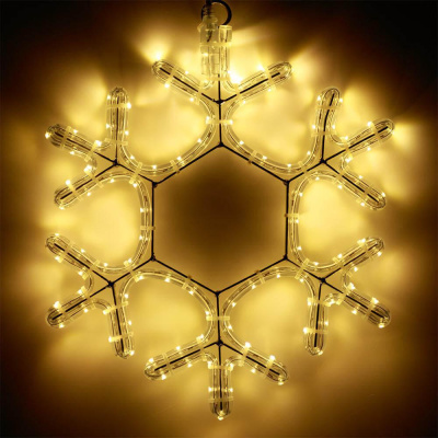Светодиодная фигура Ardecoled Снежинка ARD-Snowflake-M7-450X375-126Led Warm 025315