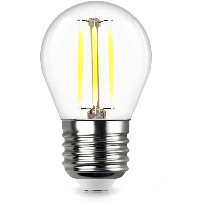 Лампа светодиодная филаментная REV G45 E27 5W 4000K дневной свет шар 32484 3
