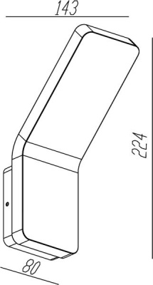 Уличный настенный светодиодный светильник Deko-Light Gruis 731054
