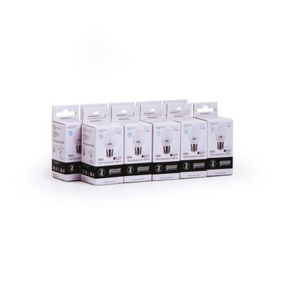 53238 Лампа Gauss LED Elementary Шар 8W E27 560lm 6500K 1/10/100