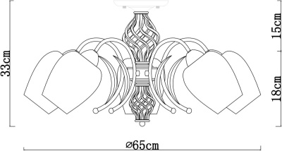 Люстра Arte Lamp DINA