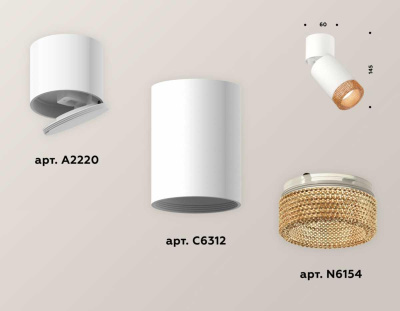 Комплект спота Ambrella light Techno Spot XM (A2220, C6312, N6154) XM6312064