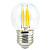Лампа светодиодная филаментная Uniel E27 7,5W 4000K прозрачная LED-G45-7,5W/NW/E27/CL GLA01TR UL-00003255