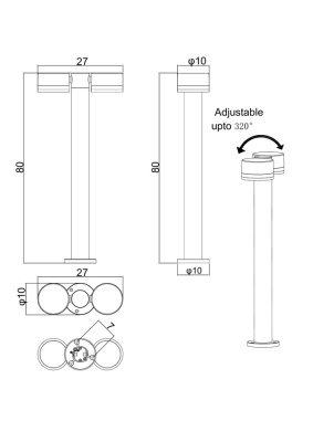 Ландшафтный светильник Arte Lamp NUNKI