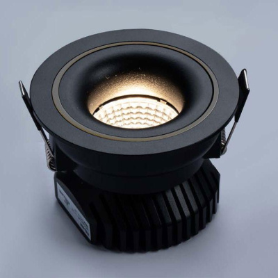 Встраиваемый светодиодный светильник Italline IT02-008 Dim black