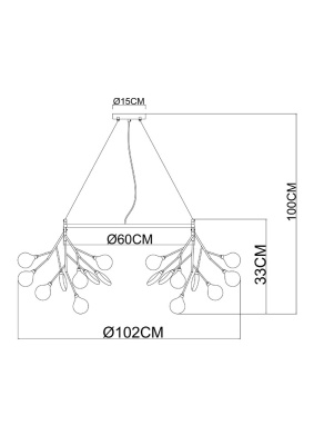 Подвесная люстра Arte Lamp CANDY