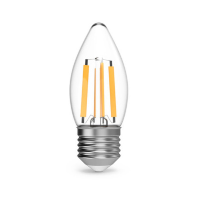 103802211 Лампа Gauss Filament Свеча 11W 830lm 4100К Е27 LED 1/10/50