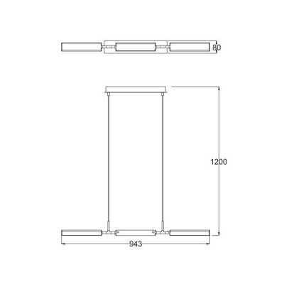 Подвесной светодиодный светильник Zumaline Lexi L180109-3C