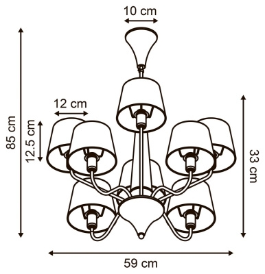 Люстра на штанге Arte Lamp GRACIA