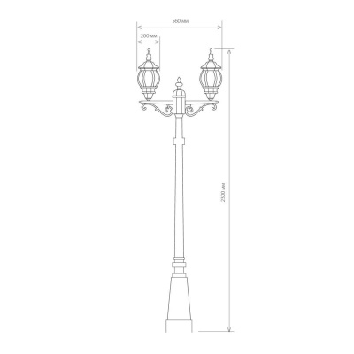 Садово-парковый светильник Elektrostandard Classic a025750