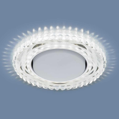 Встраиваемый светильник Elektrostandard 3036 GX53 SL/WH зеркальный/белый a047765