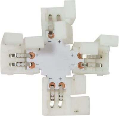 Коннектор X-образный для светодиодной ленты 5050SMD RGB 12V Feron (10 шт) LD192 23139
