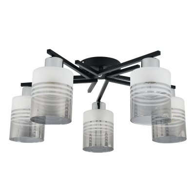 Escada 1132/5P E27*60W Black/Chrome