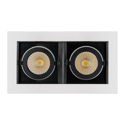 Встраиваемый светодиодный светильник Arlight CL-Kardan-S180x102-2x9W White 024131