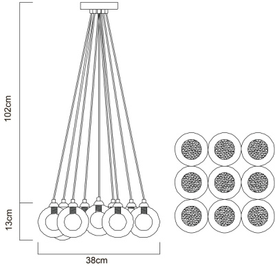 Люстра Arte Lamp PALLONE