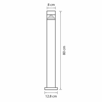 Уличный светодиодный светильник Lightstar Raggio 377705