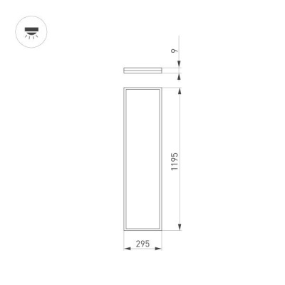 Встраиваемая светодиодная панель Arlight DL-Intenso-S300x1200-40W Day4000 036236