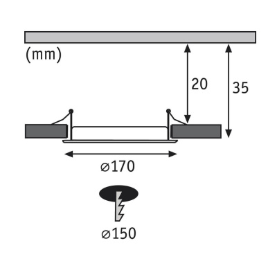 Встраиваемый светодиодный светильник Paulmann Quality Line Panel 92059