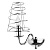Бра Arte Lamp Cage A4320AP-1CC