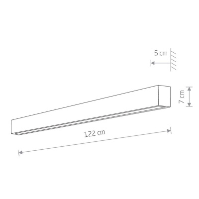 Настенный светильник Nowodvorski Straight Wall Led L 7566