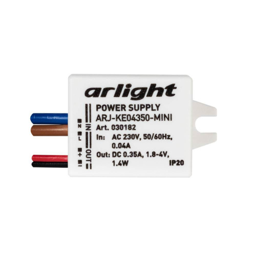 Драйвер Arlight ARJ-KE04350-Mini 1,8-4V 1,4W IP20 0,35A 030182
