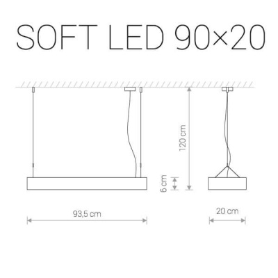 Подвесной светодиодный светильник Nowodvorski Soft Led 9544