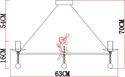Подвесная люстра Arte Lamp AMUR