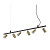 Подвесная люстра Ideal Lux Dynamite SP6 Ottone Satinato 244648