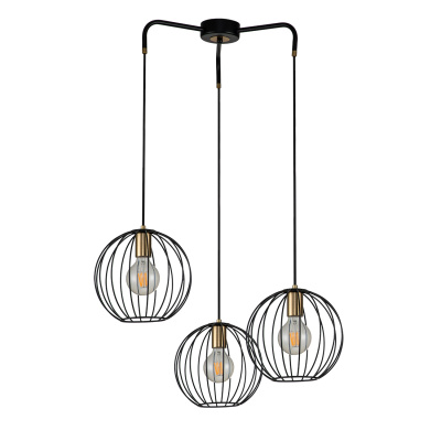 Escada 10176/3S E27*60W Black/Brass