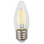 Лампа светодиодная филаментная ЭРА E27 11W 2700K прозрачная F-LED B35-11w-827-E27 Б0046986