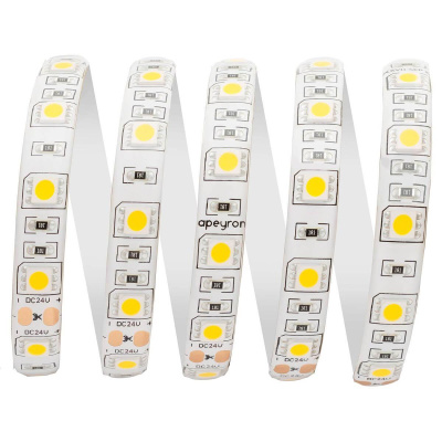 Светодиодная влагозащищенная лента Apeyron 14,4W/m 60Led/m 5050SMD дневной белый 5M 00-319