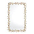 Зеркало Runden Ящерицы белый/золото прямоугольное V20013